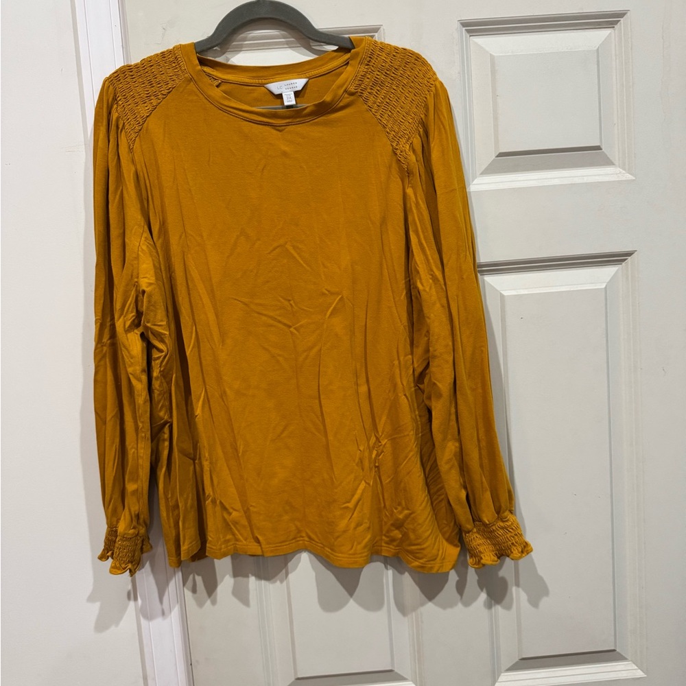 Mustard Long Sleeve Top